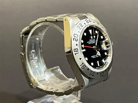 rolex explorer 16550 black with american paper|rolex explorer ii diamond bezel.